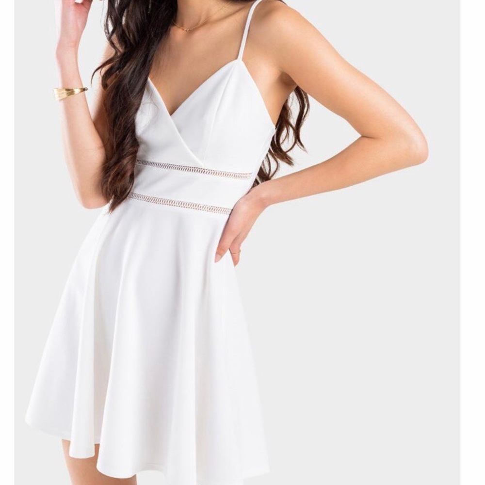 Velma ladder trim flare dress